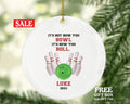 Bowling Christmas Ornament Personalized - Bowling Ball And Pin Strike Ornament, Sport Bowler Gift