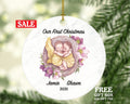 Twins First Christmas Ornament - Baby Boy or Girl Twins Infant Newborn Babies Personalized Ornament / Baby Gift