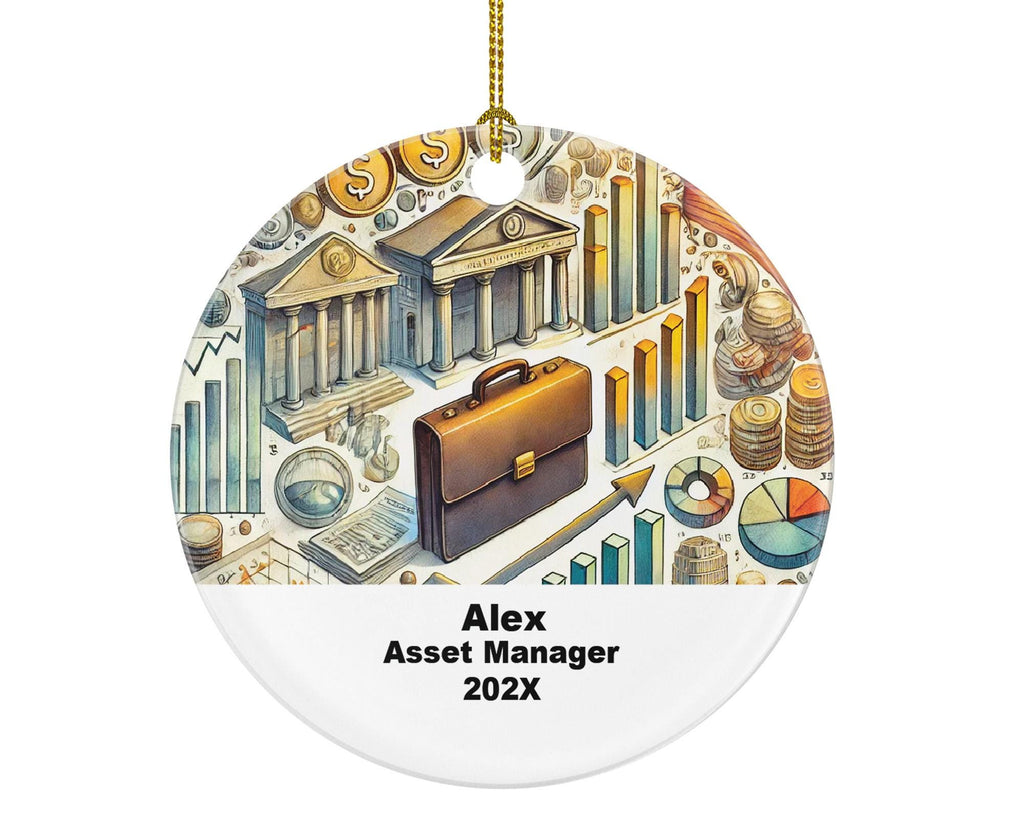 Personalized Asset Manager Ornament – Finance Career Ornament – Custom Gift for Financial Professionals