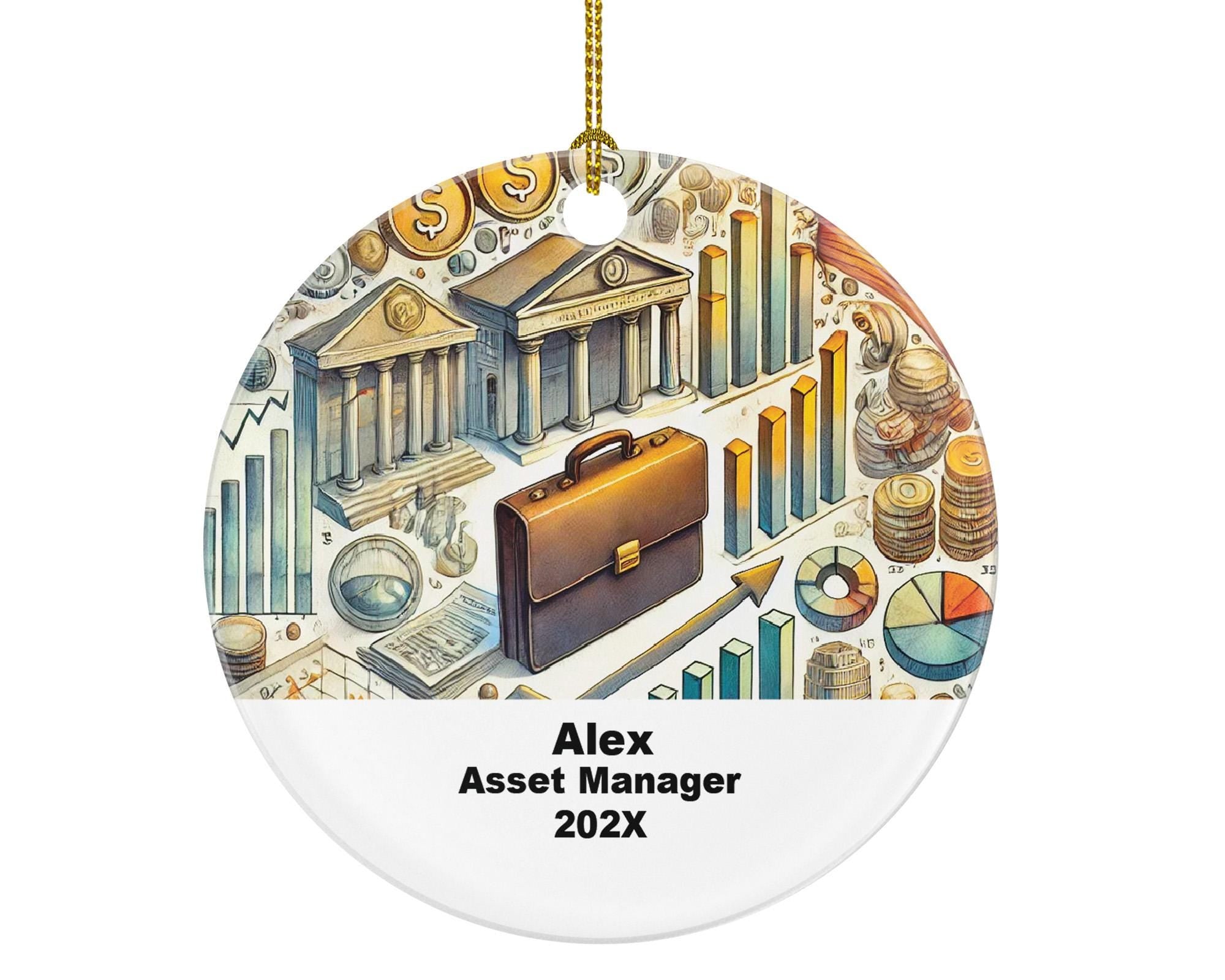 Personalized Asset Manager Ornament – Finance Career Ornament – Custom Gift for Financial Professionals