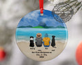 Personalized Mr and Mr Gay Couple Christmas Ornament with Pet Custom Ceramic Keepsake for Couples Dog Cat Owners Announcement Holiday Gift