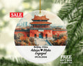 Beijing Christmas Ornament Personalized - Engaged Married Family Together Couple Travel Honeymoon Engagement Marriage