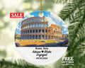 Rome Christmas Ornament Personalized - Italy Engaged Married Family Together Couple Travel Honeymoon Engagement Marriage