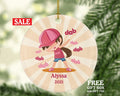 Dabbing Girl Personalized Christmas Ornament / Dabbing Girl Personalized Christmas Ornament / Dabbing Girl / Dabbing Ornament / Dab Ornament