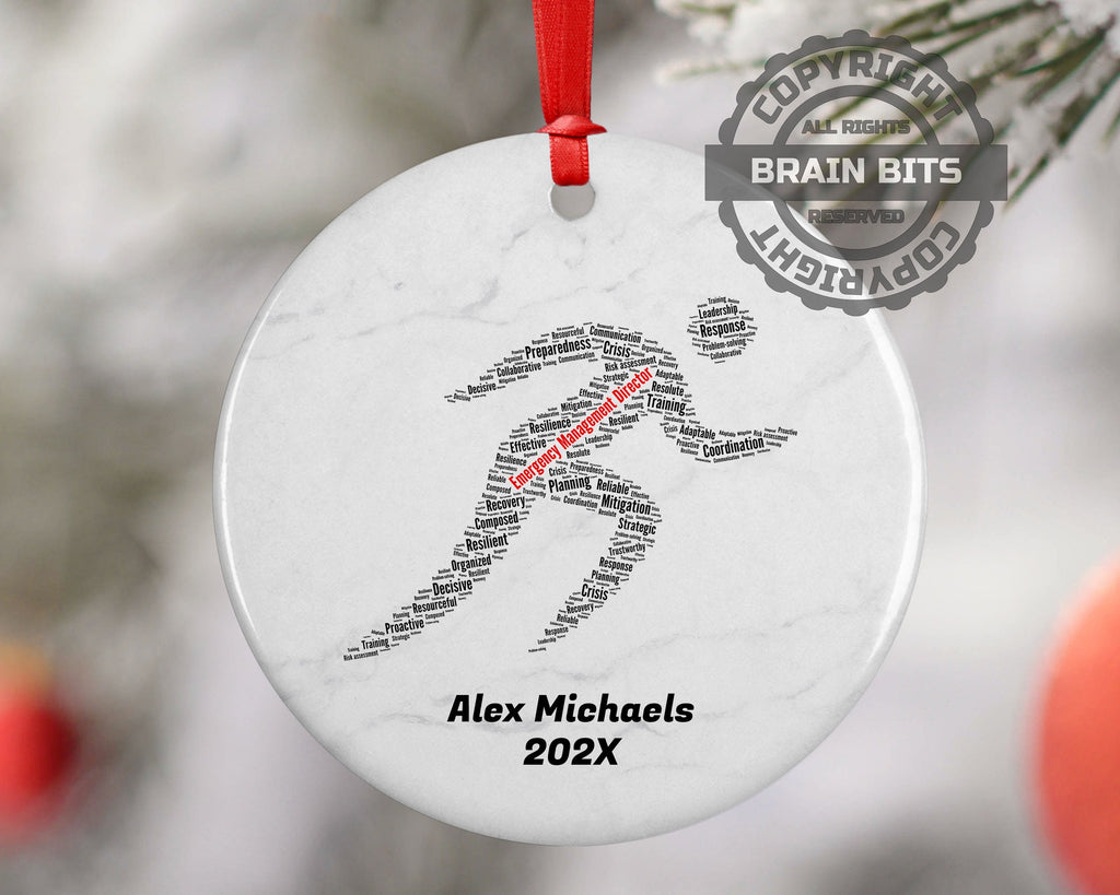 Emergency Management Director Personalized Christmas Ornament