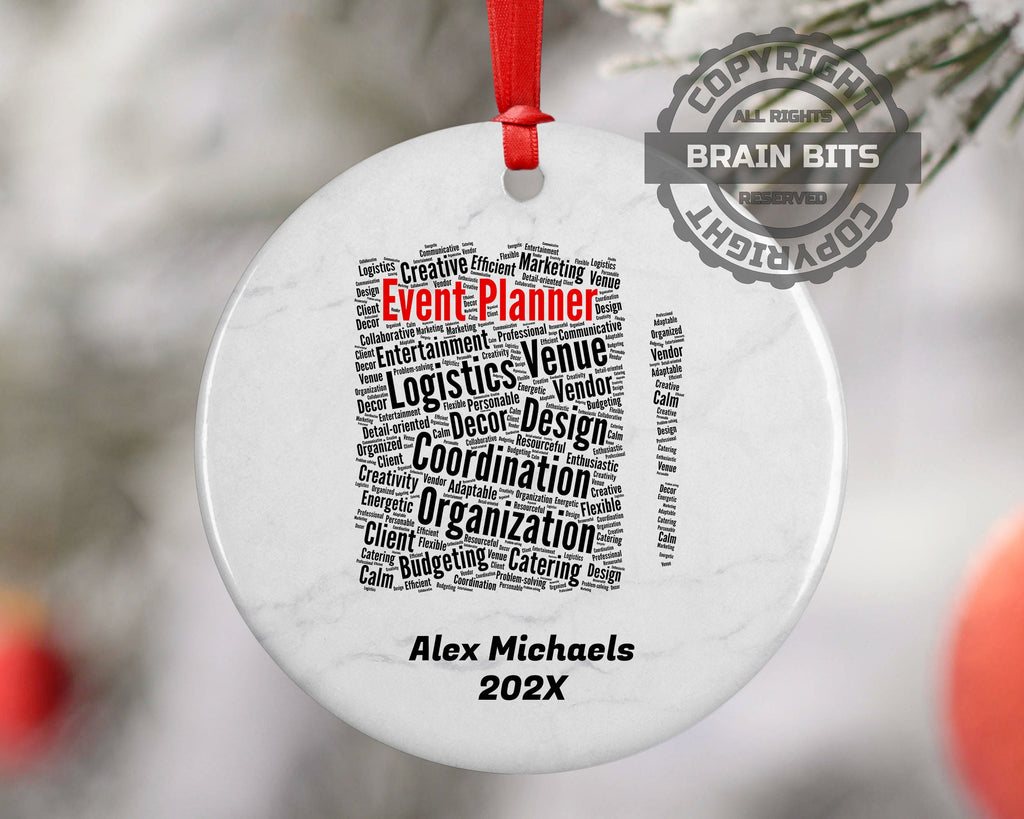 Event Planner Personalized Christmas Ornament