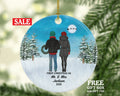 First Christmas as Mr & Mrs Couple Personalized Ornament - Custom Newlywed Mr. and Mrs. Wedding Just Married Marriage Gift