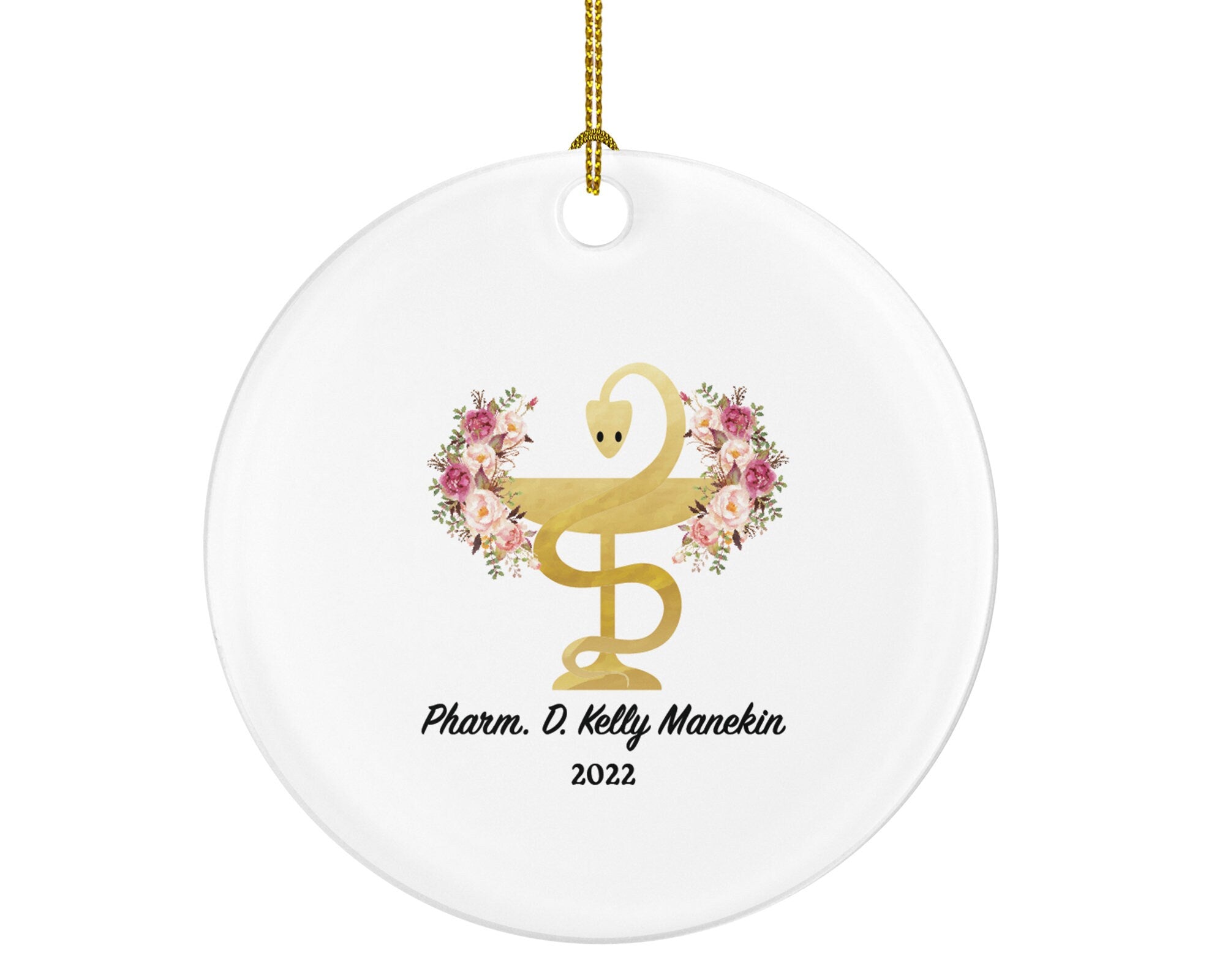 Pharmacist Pharmacy Technician Tech Christmas Ornament Personalized Gift