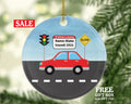 New Driver Christmas Ornament Personalized - Car Driving License Owner Driver's License Plate Custom Gift For Teenage