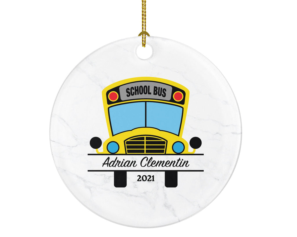 School Bus Driver Christmas Ornament - Personalized Christmas Ornament - Bus Driver Gift