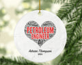 Petroleum Engineer Christmas Ornament Personalized, Petroleum Engineer Custom Gift