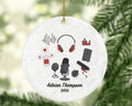 Podcast Social Media Influencer Content Creator Christmas Personalized Ornament - Friends Followers Subscribers Blogger