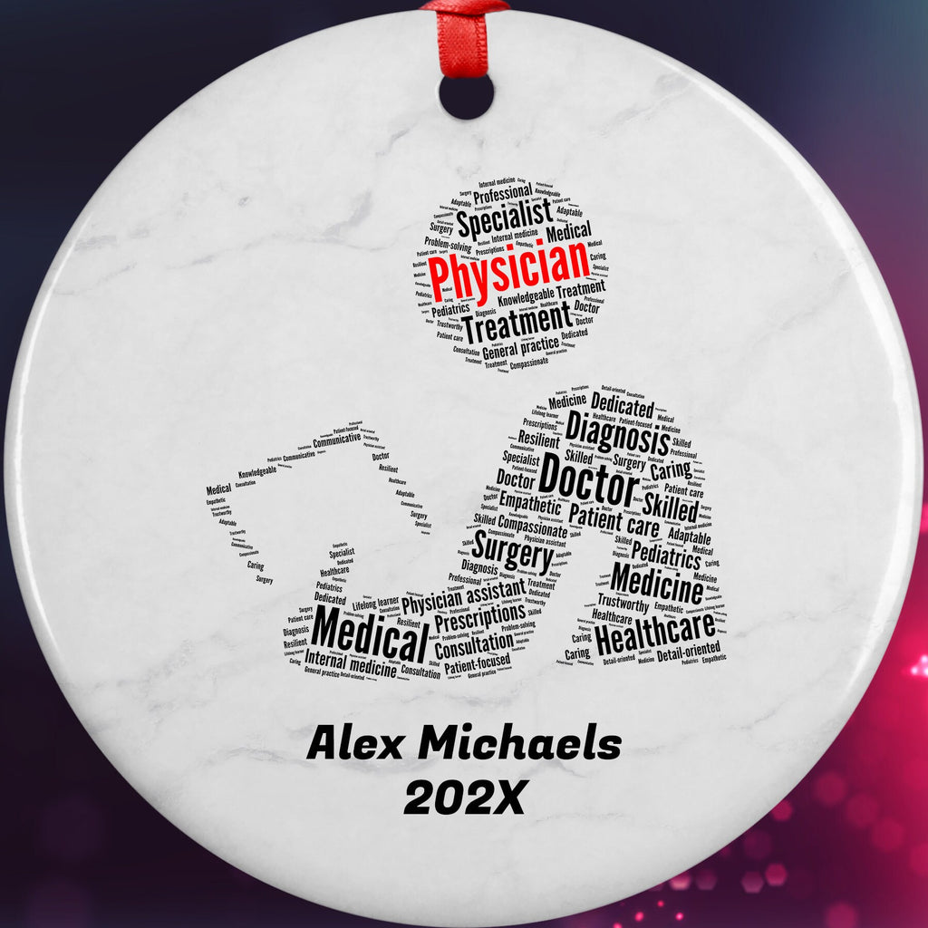 Physician Personalized Christmas Ornament