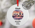 Orlando Ornament, Engagement, Married, Travel, Gift for Engaged Couple, Engagement Gift, Trip, Vacation Souvenir