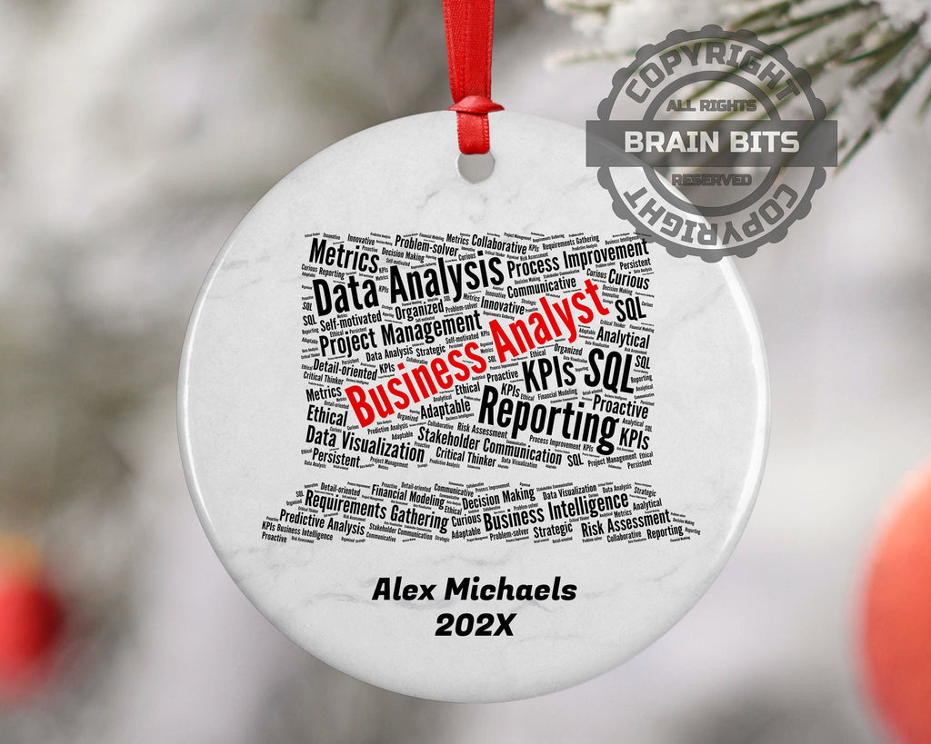 Business Analyst Personalized Christmas Ornament