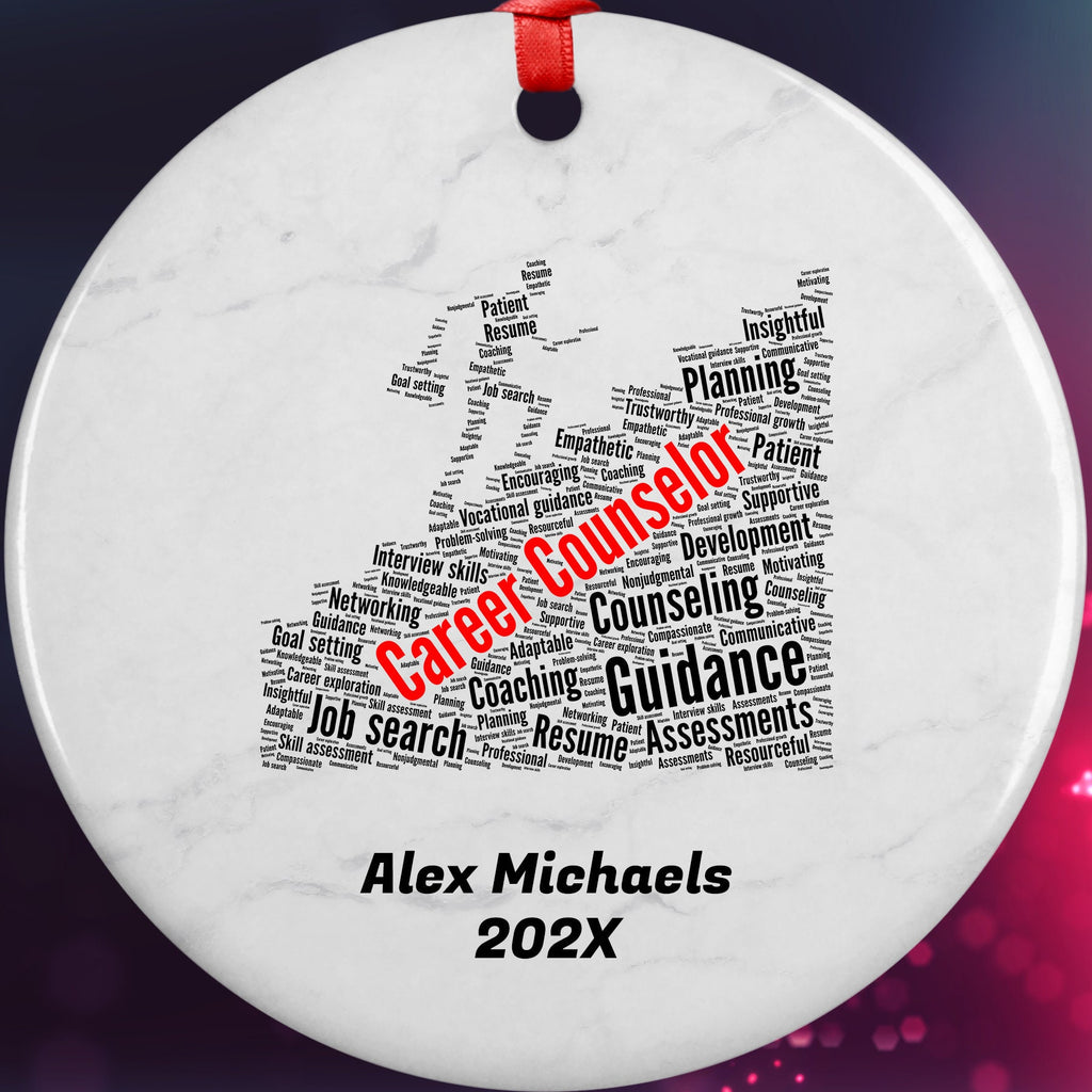 Career Counselor Personalized Christmas Ornament