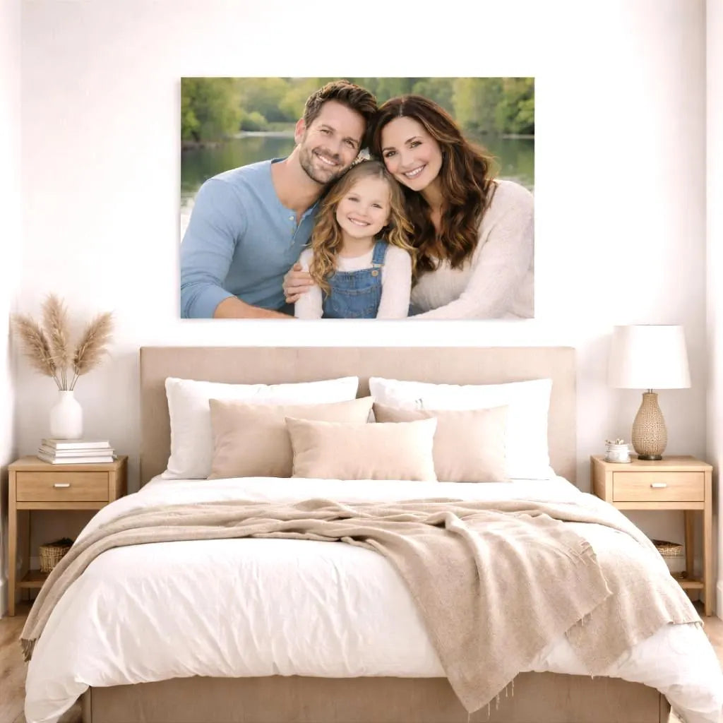 Personalized Couples, Families & Loved Ones Metal Photo Wall Art | Custom Metal Print | 8 Sizes Available