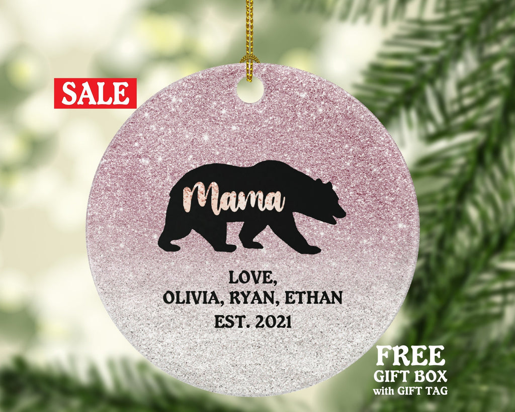 Mama Bear Ornament, Gift for Women, Mama Bear Gift, Mother's Day Gift, Christmas Ornament for Mom