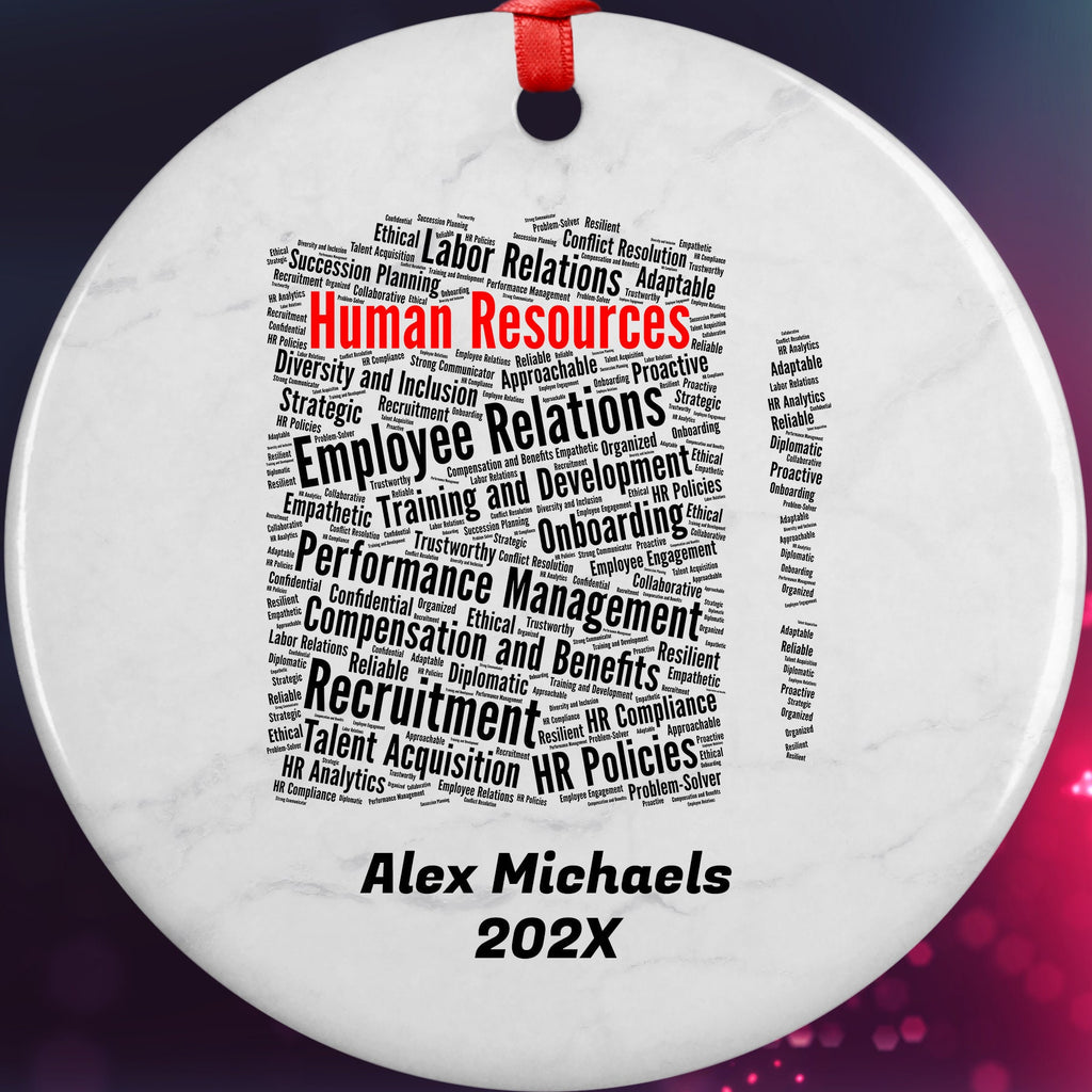 Human Resources Personalized Christmas Ornament