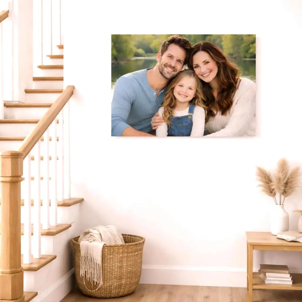 Personalized Couples, Families & Loved Ones Metal Photo Wall Art | Custom Metal Print | 8 Sizes Available