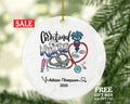Correctional Nurse Christmas Ornament Personalized -  Gift for Correctional Facilities Jail Nurse Health Worker Custom Medical