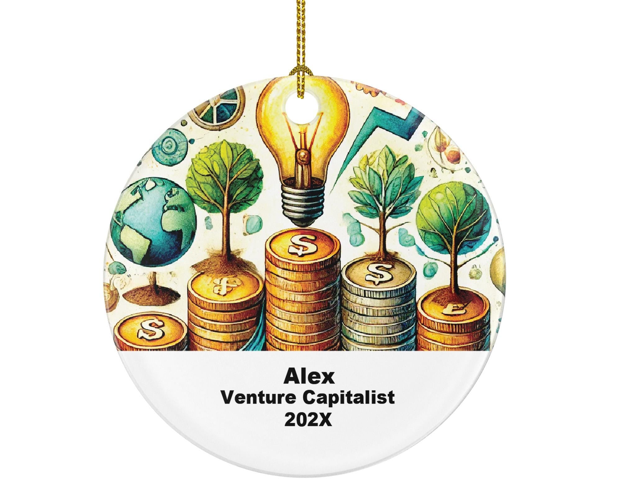 Custom Venture Capitalist Ornament – Personalized Gift for Investors, Angel Investors, and Startup Founders