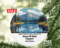 Jasper National Park Christmas Ornament Personalized - Canada Engaged Married Family Together Couple Travel Honeymoon Engagement Marriage