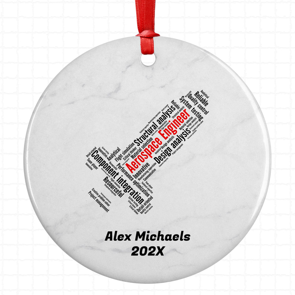 Aerospace Engineer Personalized Christmas Ornament