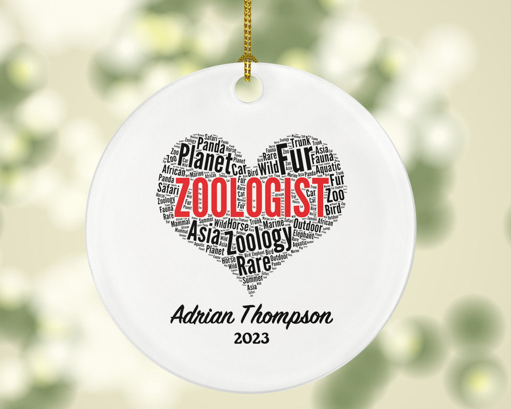 Personalized Zoologist Christmas Ornament - Zoology Wild Animal Researcher Pet Occupation Super Power