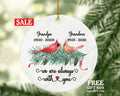Memorial Ornament, Floating Christmas In Memory of a Remembrance Gift We are Always with You Personalized Couple, Custom Grandparent