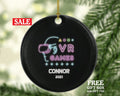 Virtual Reality Personalized Christmas Ornament -  Custom VR Video Gamer Boy Male Game VR Gift