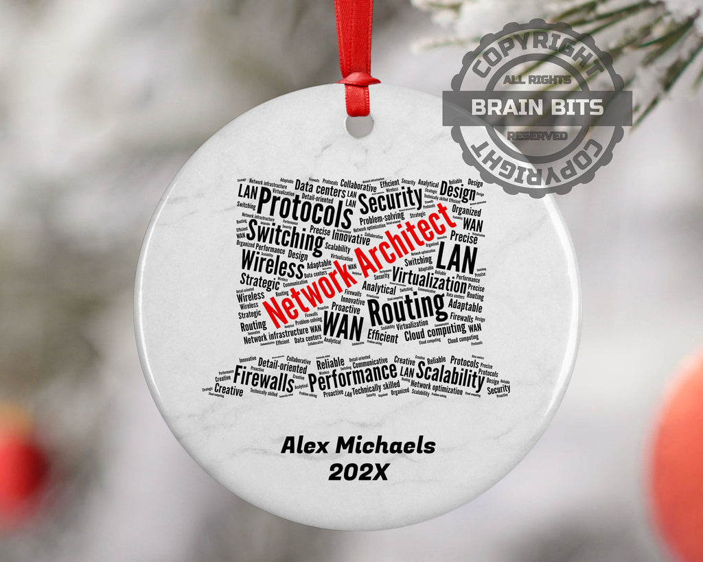 Network Architect Personalized Christmas Ornament