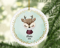 Kid with mask Christmas Ornament Personalized, Custom Child Children Baby Covid Quarantine Survivor Bear Pandemic