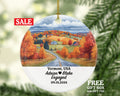 Vermont Christmas Ornament Personalized - VT Engaged Married Family Together Couple Travel Honeymoon Engagement Marriage