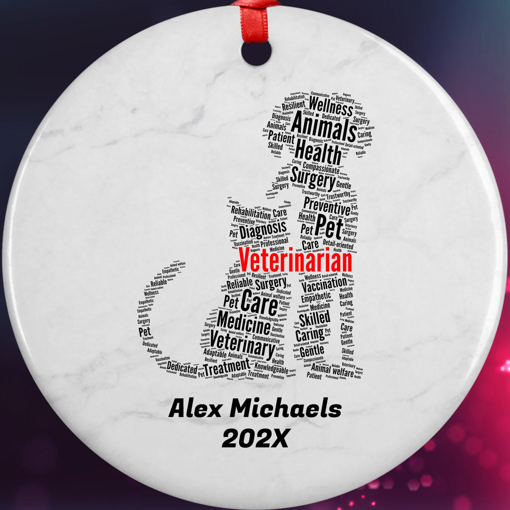 Veterinarian Personalized Christmas Ornament