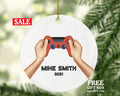 Video Game Lover Player Gamer Christmas Ornament Personalized - Playing Game Controller Addict Hobby