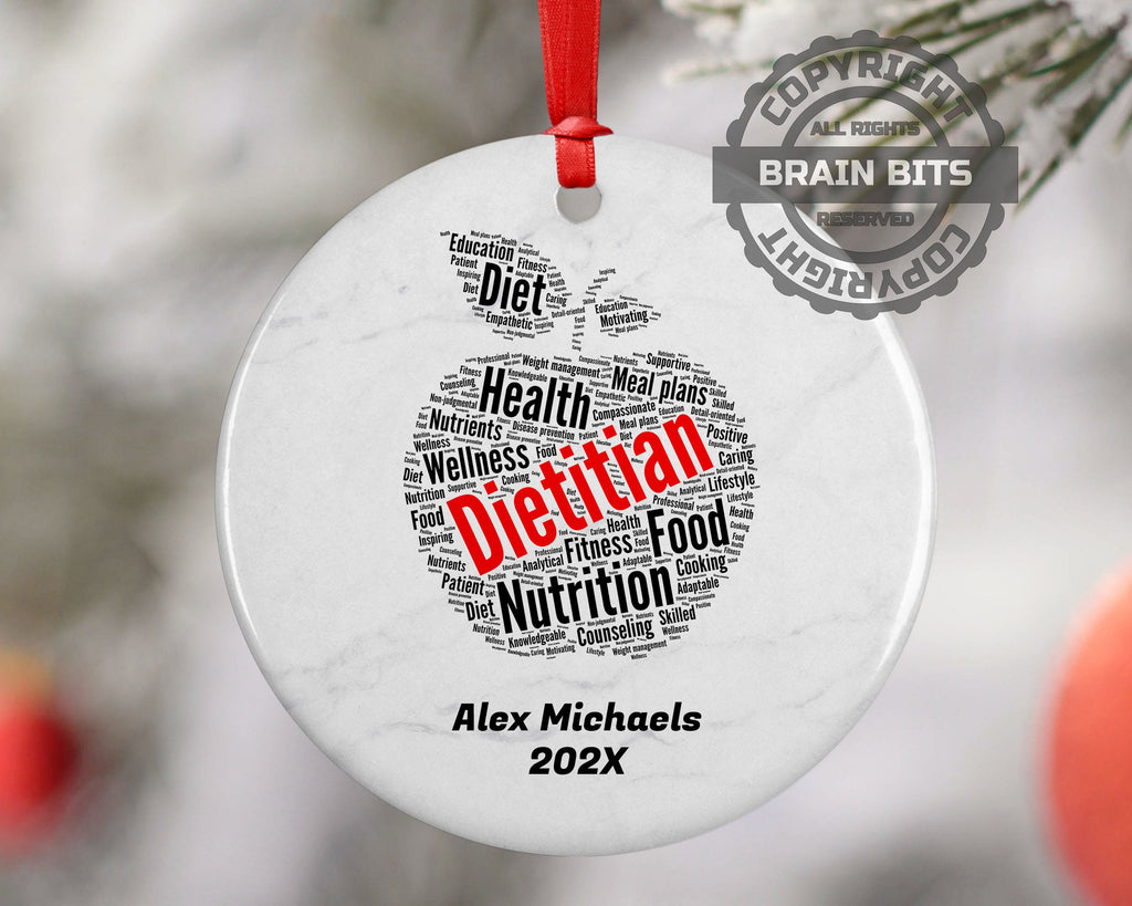 Dietitian Personalized Christmas Ornament