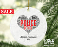 Police Officer Christmas Ornament Personalized - Policeman Police Team Officer Custom Gift