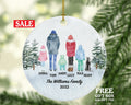 Family of 5 with Dog Cat Pet Christmas Ornament Custom Fur Boy Girl New Baby Mom Dad Gift Lover Owner Holiday Rescue Breeds