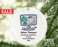 Virtual Grade Graduation Online Learning Christmas Ornament Personalized - Boy or Girl Online Schooling Remote School