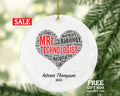 MRI Technologists, Tech Christmas Ornament Personalized - Magnetic Resonance Imaging Scanner MRI Tech Radiologic Scan Health Worker Gift