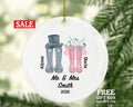 First Christmas As Mr & Mrs Bride Groom Boots Ornament Personalized - Wedding First Married Gift for Newlywed Couple Gift Present Marriage