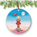 Personalized Christmas Ornament Baby's First New Baby Girl Kid Portrait Parent Girl Boy Mommy Daddy Mom Dad Newborn 1st Gift Custom Name