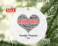 Archaeologist Christmas Ornament - Personalized Archaeology Gift - Custom Name and Date