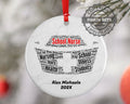 School Nurse Personalized Christmas Ornament