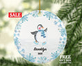Ice Skating Christmas Ornament - Figure Skater Penguin Personalized Gift Figure Ice Skate Lover Sports Activity Hobby Occupation