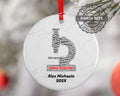 Genetic Researcher Personalized Christmas Ornament