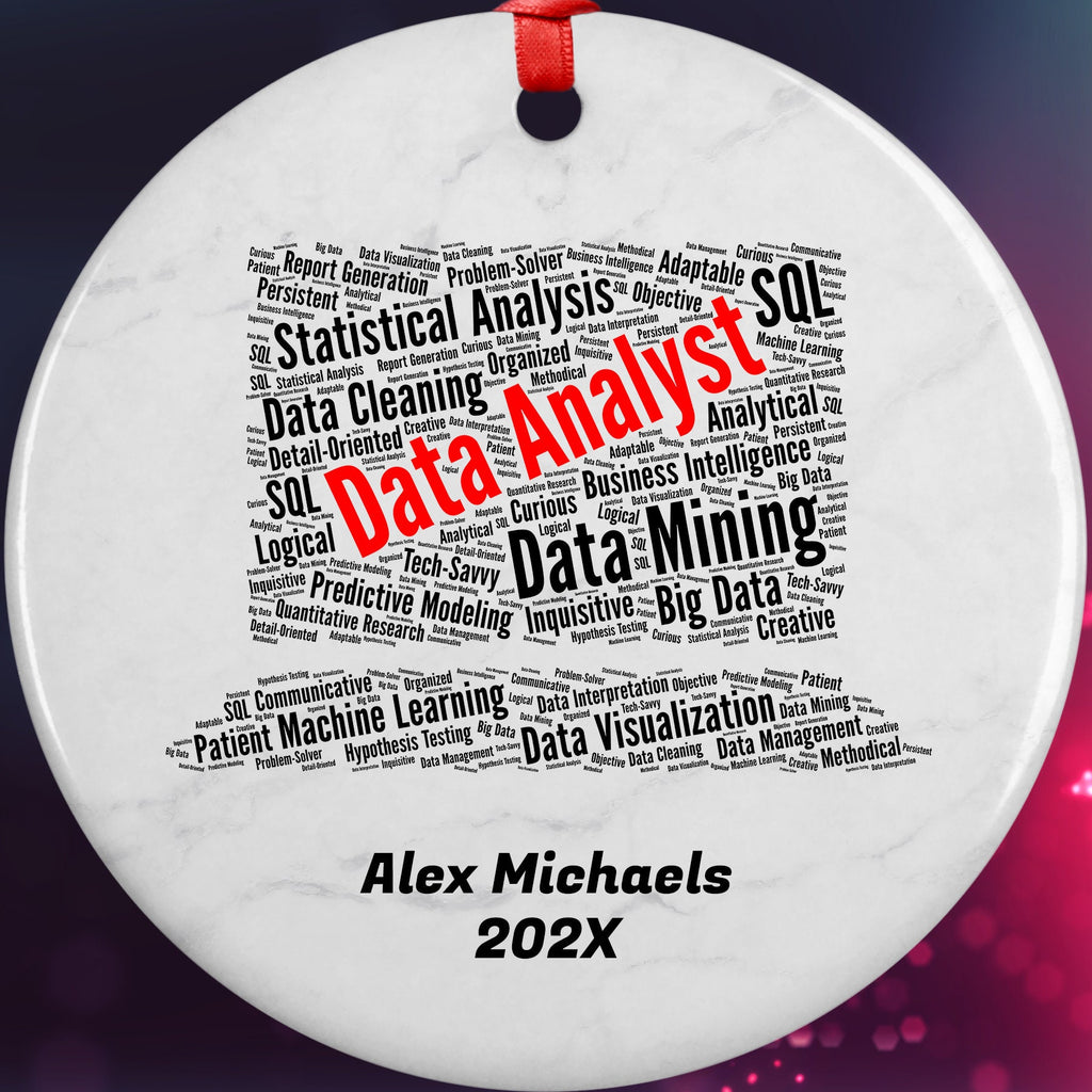 Data Analyst Personalized Christmas Ornament