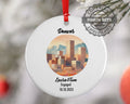 Denver Ornament, Engagement, Married, Travel, Gift for Engaged Couple, Engagement Gift, Trip, Vacation Souvenir