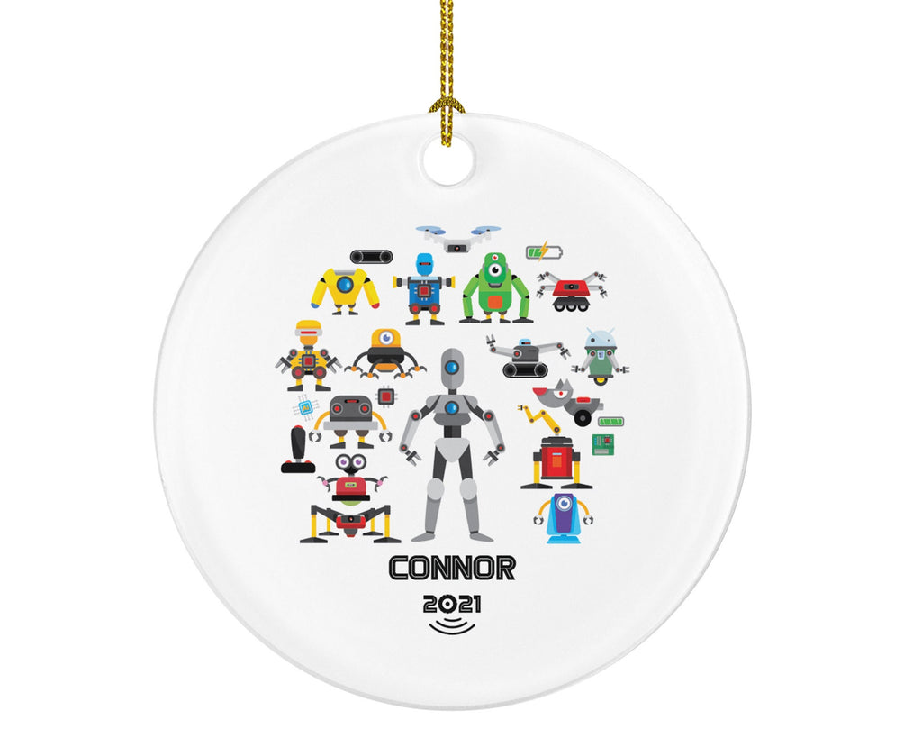 Robotics Engineer Christmas Ornament Personalized - Robot Systems Designer Developer Software Specialist Employer Boss Employee Custom Gift